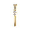 14K Yellow Gold Diamond Stackable Ring 0.24ct - 0.24 ct