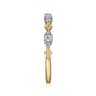 14K Yellow Gold Diamond Stackable Ring 0.2ct-Bujukan - 0.2 ct