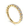 14K Yellow Gold Diamond Stackable Ring 0.2ct - 0.2 ct