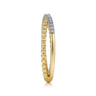 14K Yellow Gold Diamond Stackable Ring-Bujukan - 0.09 ct