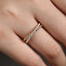 14K Yellow Gold Diamond Stackable Ring-Bujukan - 0.09 ct