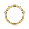 14K Yellow Gold Diamond Stackable Ring-Bujukan - 0.08 ct