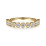 14K Yellow Gold Diamond Stackable Ring - 0.4 ct