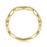 14K Yellow Gold Diamond Stackable Ring - 0.13 ct