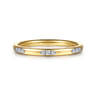 14K Yellow Gold Diamond Stackable Ring - 0.07 ct