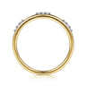 14K Yellow Gold Diamond Stackable Ring - 0.07 ct
