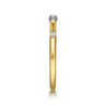 14K Yellow Gold Diamond Stackable Ring - 0.07 ct