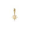 14K Yellow Gold Diamond Star Charm With Detachable Bail - 0.15 ct