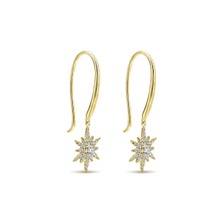 14K-Yellow-Gold-Diamond-Star-Fish-Wire-Drop-Earrings2