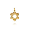 14K Yellow Gold Diamond Star of David Pendant - 0.4 ct