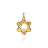14K Yellow Gold Diamond Star of David Pendant - 0.75 ct