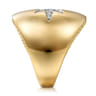 14K Yellow Gold Diamond Starburst Ladies' Ring - 0.35 ct
