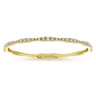 14K Yellow Gold Diamond Station Bangle - 1.1 ct