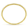 14K Yellow Gold Diamond Station Bangle - 1.1 ct