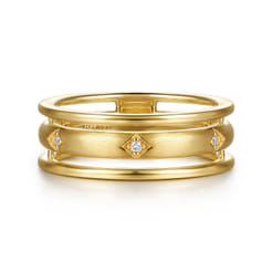14K-Yellow-Gold-Diamond-Station-Easy-Stackable-Ring1