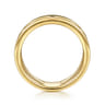 14K Yellow Gold Diamond Station Easy Stackable Ring - 0.02 ct