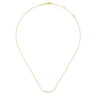 14K Yellow Gold Diamond Stations Bar Necklace - 0.06 ct