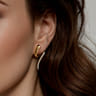 14K Yellow Gold Diamond Stud Drop Earrings - 0.27 ct