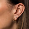 14K Yellow Gold Diamond Stud Earrings - 0.12 ct