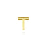 14K Yellow Gold Diamond T Initial Locket Charm - 0.04 ct