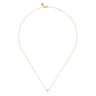 14K Yellow Gold Diamond T Initial Pendant Necklace - 0.05 ct