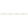 14K Yellow Gold Diamond Tennis Bracelet with Round Cluster Stations - 1.3 ct