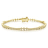 14K Yellow Gold Diamond Tennis Bracelet - 0.5 ct