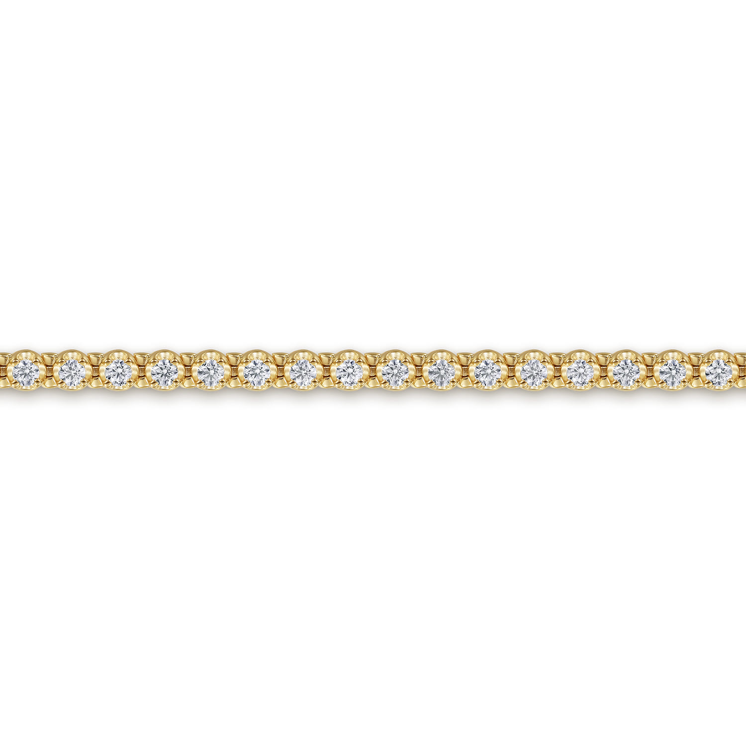14K Yellow Gold Diamond Tennis Bracelet - 2.12 ct - Shot 2