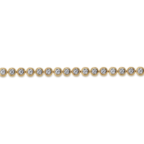14K Yellow Gold Diamond Tennis Bracelet | Shop 14k Yellow Gold Lusso
