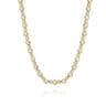 14K Yellow Gold Diamond Tennis Necklace - 2.38 ct