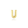 14K Yellow Gold Diamond U Initial Locket Charm - 0.05 ct