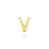 14K Yellow Gold Diamond V Initial Locket Charm - 0.04 ct