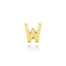 14K Yellow Gold Diamond W Initial Locket Charm - 0.07 ct