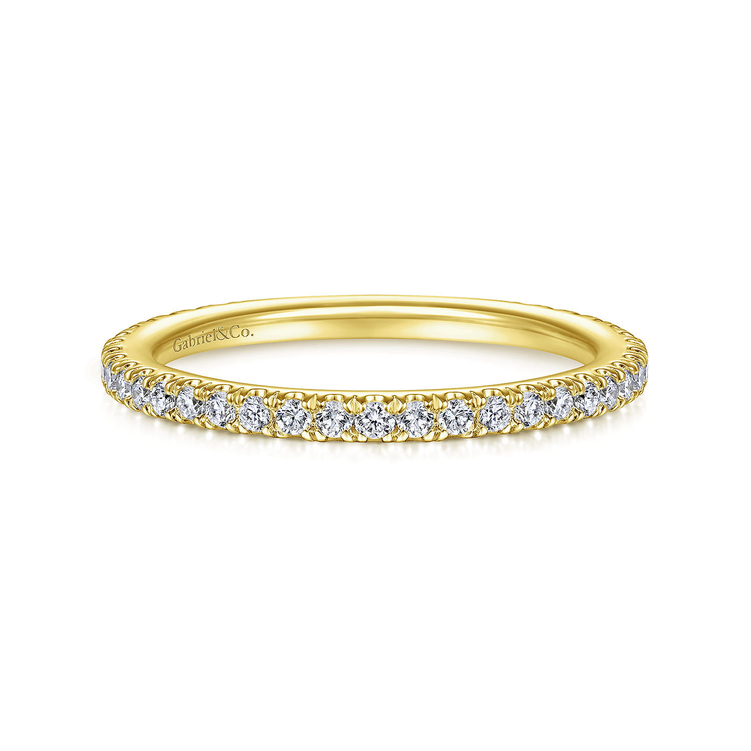 14K Yellow Gold Diamond Wedding Band - 0.33 ct - Shot 1