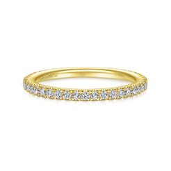 14K Yellow Gold Diamond Wedding Band