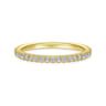 14K Yellow Gold Diamond Wedding Band - 0.33 ct