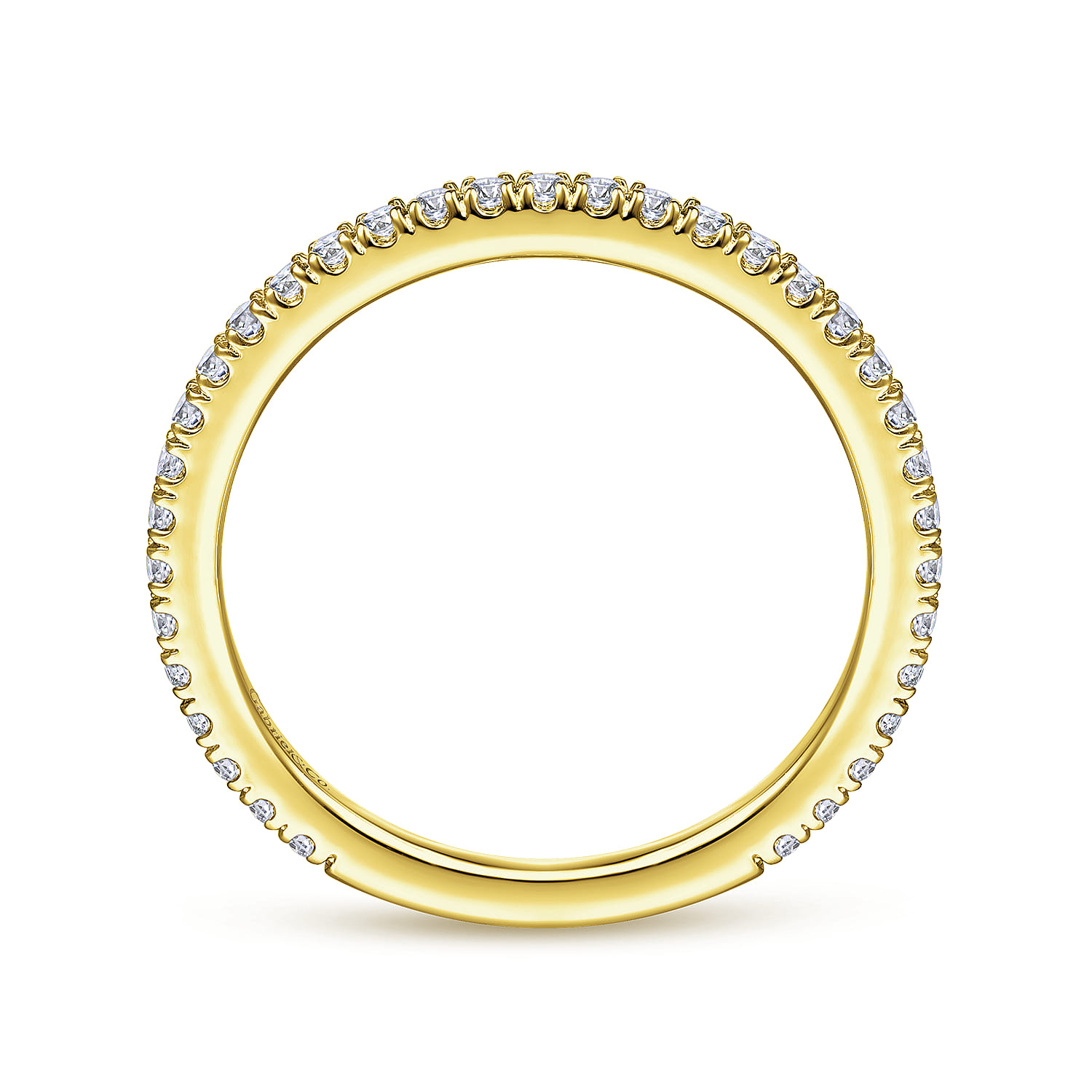 14K Yellow Gold Diamond Wedding Band - 0.33 ct - Shot 2