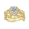 14K Yellow Gold Diamond Wedding Band - 0.08 ct