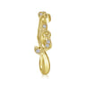 14K Yellow Gold Diamond Wedding Band - 0.08 ct