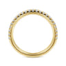 14K Yellow Gold Diamond Wedding Band - 0.3 ct