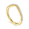 14K Yellow Gold Diamond Wedding Band - 0.3 ct