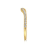 14K Yellow Gold Diamond Wedding Band - 0.19 ct
