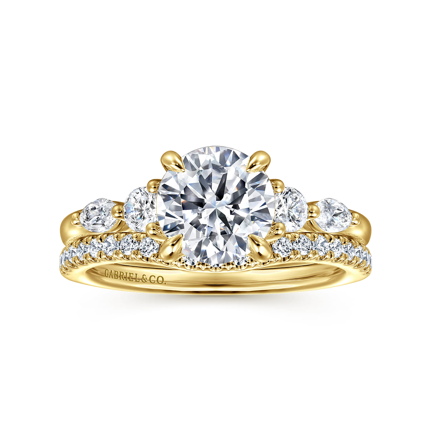 14K Yellow Gold Diamond Wedding Band - 0.24 ct - Shot 4