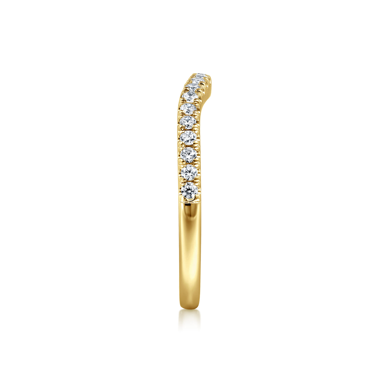 14K Yellow Gold Diamond Wedding Band - 0.24 ct - Shot 5