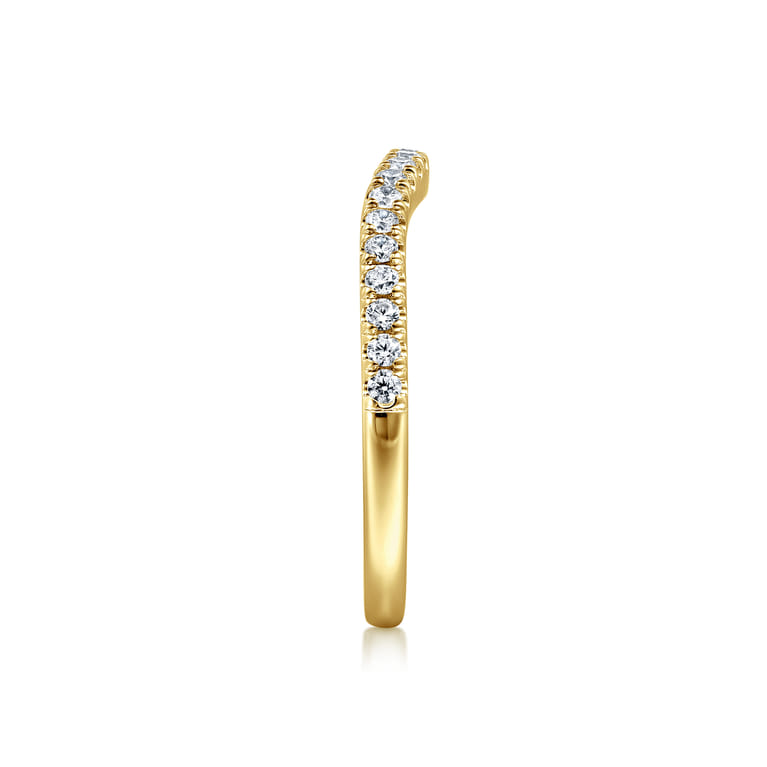 14K Yellow Gold Diamond Wedding Band - 0.24 ct - Shot 5