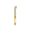 14K Yellow Gold Diamond Wedding Band - 0.24 ct