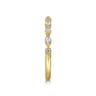 14K Yellow Gold Diamond Wedding Band - 0.24 ct