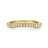 14K Yellow Gold Diamond Wedding Band - 0.25 ct