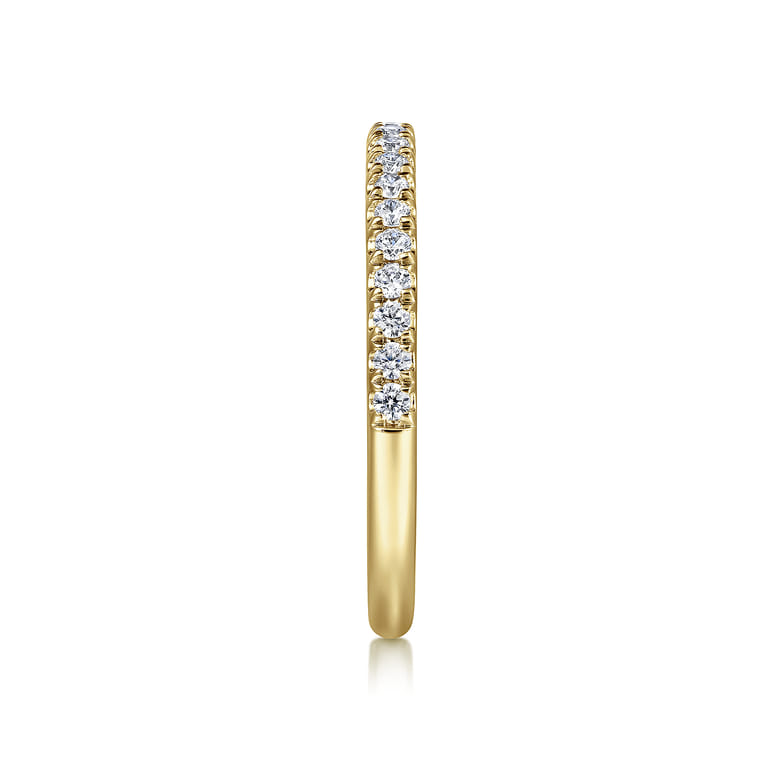 14K Yellow Gold Diamond Wedding Band - 0.24 ct - Shot 5