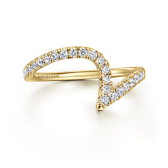 14K Yellow Gold Diamond Wedding Band